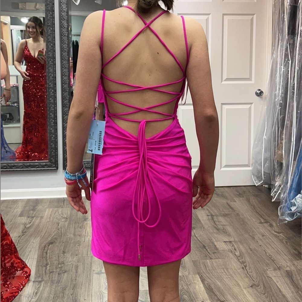Sherri Hill Pink Dress - Picture 3 of 4